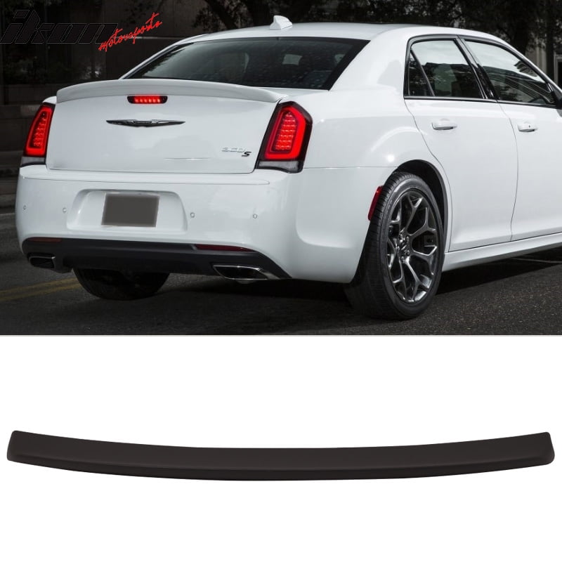 Compatible with 1518 Chrysler 300 Rear Trunk Spoiler Wing Matte Black