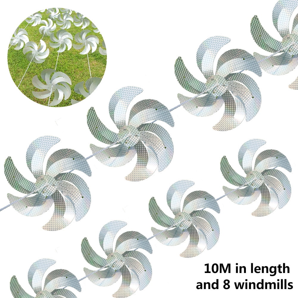 AIHOME Bird Repellent Windmill Durable Beautiful Reflective Bird Scare ...