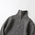 thumbnail image 6 of Maean Boys Sweaters Quarter Zipper Stand Collar Pullover Knitted Long Sleeve Warm Kids Sweater, 6 of 7