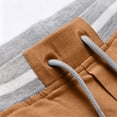 thumbnail image 5 of LEKWK Summer Casual Shorts for Men Lightweight Beach Lounge Wear Elastic Waist with Drawstring Comfy Relaxed Fit Workout Athletic Golf Bottoms with Side Pockets Coffee XL, 5 of 5