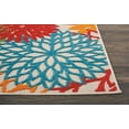 thumbnail image 4 of Nourison Tropical Oasis Indoor/Outdoor Modern Floral Green 2'3" x 10' Area Rug, (10' Runner), 4 of 9