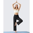 thumbnail image 4 of G4Free BareFeel 25"/27"/29" Inseam High Stretch Wide Leg Yoga Pants Ankle Length Casual Lounge Pants with Pockets, 4 of 7