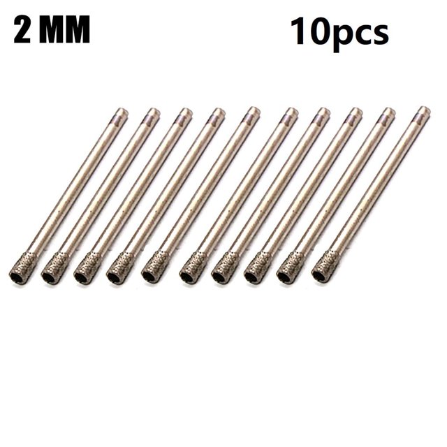 Broca KDJ de 0,8-4 mm con núcleo de diamante rotativo, grabado, vástago de 2,35 mm, para cabezal de pulido de baldosas de vidrio, herramientas eléctricas rotativas