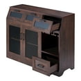 thumbnail image 5 of Furniture of America Coffman Wood Wine Storage Buffet in Vintage Walnut, 5 of 5