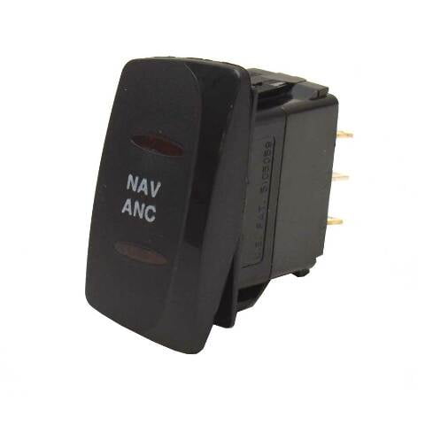 Carling On/Off/On Contura IV Boat Rocker Switch | Nav/Anc 4 Spade