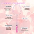 thumbnail image 6 of Composite Carbon Fiber 5U 2Pcs Badminton Rackets, Pre-Strung Lightweight, Max 26lbs, Macaron Pastel Colors, Free Bag, Grip & Frame Tapes, 6 of 11