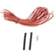 thumbnail image 1 of 3 mm de 12k 33 ohmios de fibra de carbono cable de calentamiento cable 200 Grados Celsius alta temperatura lejana lejana infrarro de silicio de goma de goma calentante de, 1 of 7