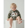 thumbnail image 4 of BemeyourBBs Baby Boy Romper Long Sleeve Camouflage Embroidery Animal Fall Bodysuit, 4 of 9