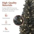 thumbnail image 4 of Best Choice Products 6ft Pre-Lit Black Artificial Christmas Tree, Holiday Pencil Tree w/ 250 Incandescent Lights, Base, 4 of 8