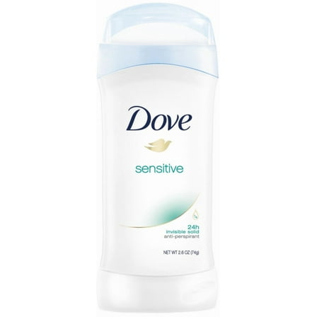 Dove Invisible Solid Antiperspirant Deodorant Stick for Women, Sensitive Skin 2.6 Ounce