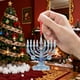 thumbnail image 5 of Ireezec Hanukkah Ornament with Star of Snowflake Design - Blue Enamel Metal Hanging Decor for Car Mirror Holiday Tree Window Display Jewish Festival of Lights Gift, 5 of 8