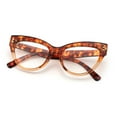 thumbnail image 4 of Women Cat Eye Anti-blue Light Reading Glasses 1.25 Classic Two-tone Trendy Readers +1.25, 4 of 6