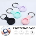 thumbnail image 5 of Compatible with AirTag Case Keychain Air Tag Holder Silicone AirTags Key Ring Cases Tags Chain Apple GPS Item Finders Accessories 4 Pack, 5 of 12