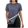 thumbnail image 2 of AKEGAMN Women's Post Surgery Tear Away 3/4 Sleeve Chemo Port Shirt, Gray S-XXL, 2 of 4