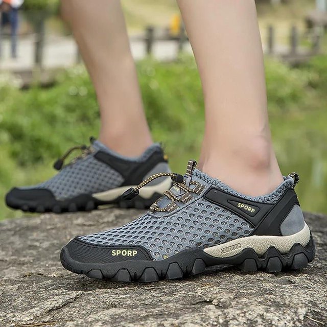 Zapatillas transpirables para hombre, novedad de 2022, zapatos de moda para hombre, zapatos de senderismo para escalar, zapatos para caminar al aire libre en la playa, zapatillas de deporte descalzas Tan Jianjun unisex