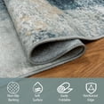 thumbnail image 3 of 8x10 Area Rugs for Living Room Rug Washable: Abstract Large Rug for Dining Room Bedroom Carpet Non Slip 8 by 10 Indoor Modern Nursery Home Office Teal Grey Gold, 3 of 8