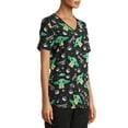 thumbnail image 4 of Scrubstar Women's Star Wars Yoda "Adorable I Am" V-Neck Print Scrub Top, 4 of 6
