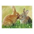thumbnail image 5 of JRXY Rabbit Grass Cute Wooden Jigsaw Puzzle Challenging Difficult Wood Puzzles for Adults Gift for Family Friends 500 PCS, 5 of 6