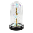 thumbnail image 1 of Flor Rosa Eterna Luz Vidrio Botella Led, 1 of 5