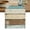Brown Turquoise, variant on Farmhouse Teal Brown Table Runner, Ombre Wooden Vintage Washable Cotton Linen Table Runners 48 Inches Long, Dresser Scarf Runner for Nightstand/Coffee/End Tables 13''x48''