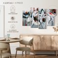 thumbnail image 5 of Elephant Stock Winter Dance Wall Art - Horizontal Multi Panel Canvas - Living Room Wall Decor - Abstract Multi Panel - Blue And Gray Decor By A. Fitzsimmons - 36" x 22", 5 of 8