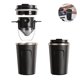 thumbnail image 2 of Toystoory Juego de cafetera de mano Taza de café con aislamiento de acero inoxidable antideslizante Mantenga la taza de goteo caliente Aparato de café al Juegos de servir café y té Negro Toystoory HA027498-02, 2 of 6