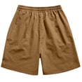 thumbnail image 6 of TEAJOPSUU Men's Cargo Shorts Drawstring Waist Cargo Shorts with Multi-Pocket Design Quick Dry and Sweat-Wicking Features Coffee, 6 of 8