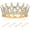 Gold A, variant on 1 count Birthday Wedding Bridal Princess Glitter Rhinestone Crown Hair Tiara with 4 Bobby Pins Accessories for Women Girls Brides Bridesmaids