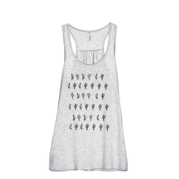 Desert Fever Women's Fashion Sleeveless Flowy Racerback Workout Yoga Tank Top Sport Grey Large