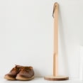 thumbnail image 5 of Cheers.US Shoe Horn, Wooden Shoe Horn Long Handle for Seniors Great Handhold with Loop for Hanging Shoe Horn for Women Men Kids Pregnancy - Natural Wood, 5 of 7