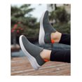 thumbnail image 6 of Men's Breathable Knit Mesh Slip On Shoes, Lightweight Cushioned Sock Sneakers, Anti-slip Comfort Walking Casual Footwear, 6 of 7