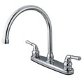 thumbnail image 2 of Kingston Brass Magellan Centerset Double Handle Kitchen Faucet, 2 of 7