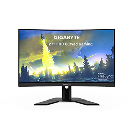 GIGABYTE G27FC A (27" 165Hz 1080P Curved Gaming Monitor, 1920 x 1080 VA 1500R Display, 1ms (MPRT) Response Time, 91% DCI-P3, FreeSync Premium, 1x Display Port 1.2, 2x HDMI 1.4)