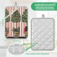 thumbnail image 6 of Yayeee Pot Holders Kitchen Heat Resistant with Pocket 7"x9.8" Cotton Oven Cooking Hot Pads, Stripes Trees, 6 of 7