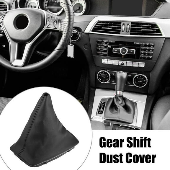 Shift Boot Cover Gear Shift Knob Boot for Mercedes for Benz C-class W204 2008-13