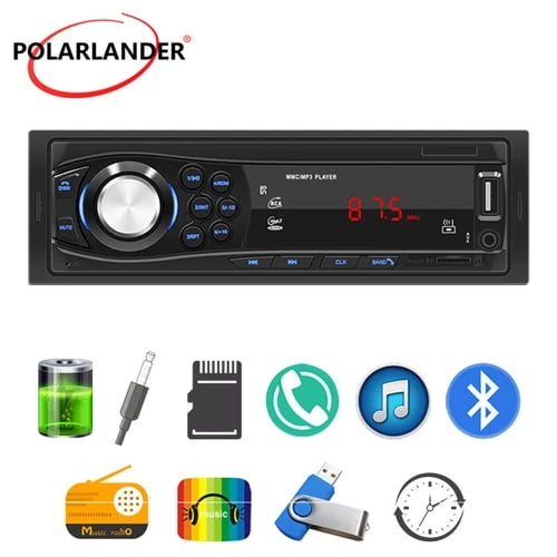 Car Stereo remote control Car Audio AUX input TF USB card card remote control bluetooth call MP3 player FM car radio In-Dash Unit