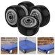 thumbnail image 2 of 4 ruedas giratorias con bloqueo, silenciosas y resistentes para carritos, 2 of 8