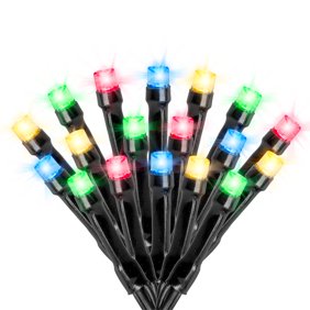 G50 Patio String Lights With 25 Green Globe Bulbs Outdoor String