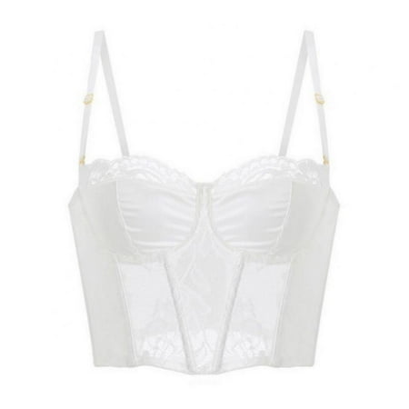 

Women s Lace Bra Embroidery Floral Bra Mesh Bralette Underwire Eyelash Bra Lingerie Bustier Corset See-Through Push Ups Bras