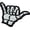 Glow Dark, variant on Funny Glow Dark Shaka PVC Patch Compatible with Velcro Patches for Backpacks and Hats,Hang Loose Gesture Badge