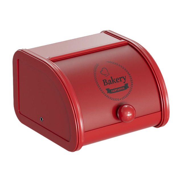 Lipstore Boîte à Pain en Métal Rouleau Conteneur à Pain pour Entrée Comptoir de Cuisine Garde-Manger S