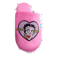 thumbnail image 4 of Betty Boop Ultra-Soft Adult Women Plush Pinup Scuffs Cozy Non-Skid Slippers (Pink Heart, Size Large), 4 of 4