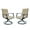 Black+Brown, variant on Patio Swivel Chairs Set of 2,Outdoor Dining Chairs with All Weather Breathable Textilene Fabric,Outdoor Swivel Chairs with High Back for Lawn Garden Backyard Deck,Black+Brown
