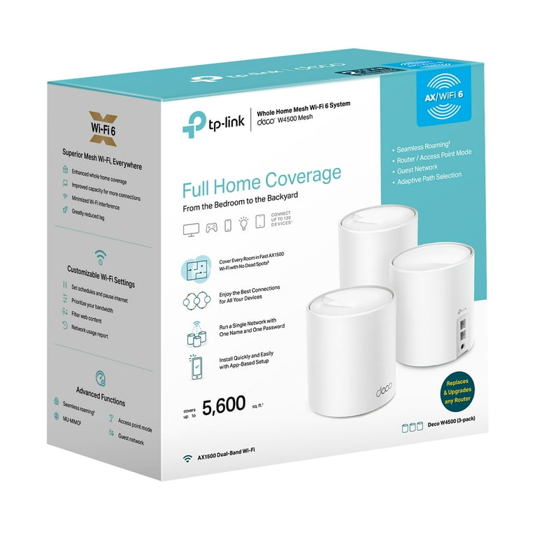 TP-Link AX2700 W-Fi 6 Dual-Band AI-Driven Home Mesh Router System