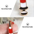 thumbnail image 3 of Shisuyan Brooches Assorted Color 4Pcs 1.2X0.4X0.4In Clamping on Clothes, 3 of 9