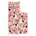 thumbnail image 2 of Pink Beagle and Flower Toddler Nap Mats for Kids Preschool,Sleeping Mat Bag or Kids,Toddler Sleeping Bag,Toddler Nap Mat or Daycare, 2 of 6