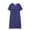 Blue, variant on ZKCCNUK Plus Size Nightgowns for Women Women Print Casual Round-Neck Short Sleeve Sleepshirts Dress XL-3XL