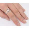 thumbnail image 4 of Women's Celtic Triangle Wholesale Ring .925 Sterling Silver Band Jewelry Female Male Unisex Size 7, 4 of 4