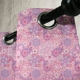 thumbnail image 4 of Ambesonne Bohemian Grommet Curtain, Flower Folklore, 50" x 54", Dried Rose Pink, 4 of 6