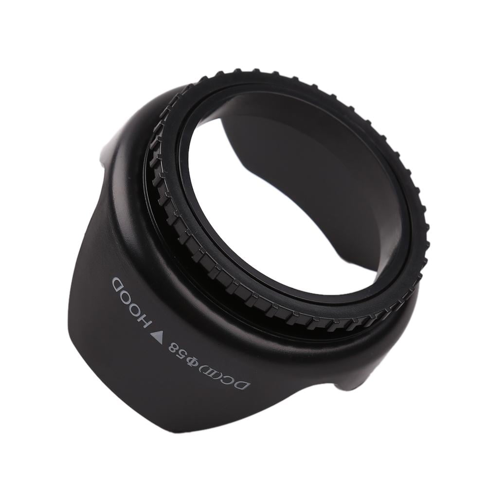 Gadget Place Professional 3-Stage Collapsible Universal Rubber Multi-Lens Hood for Canon EF-M 15-45mm F3.5-6.3 IS STM